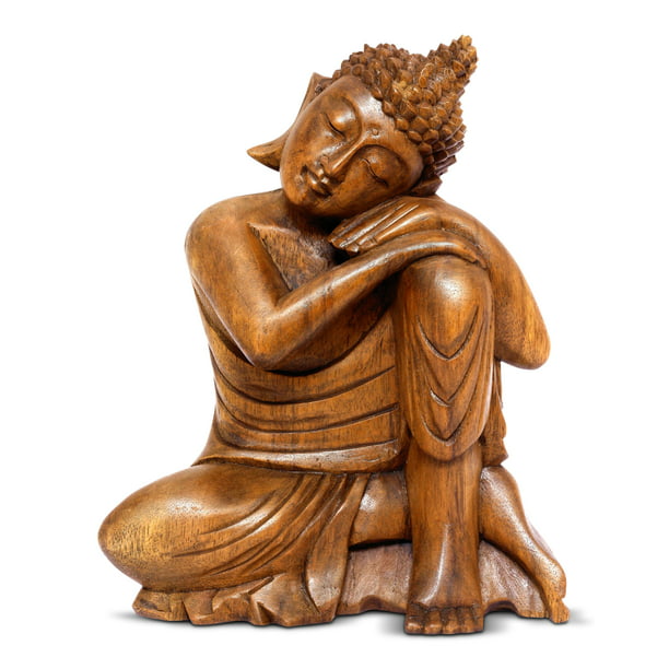 Sleeping Sculpture Buddhist Figurine Feng Shui Home Decor MHUI Reclining Buddha Statue Land of Simple Treasures 